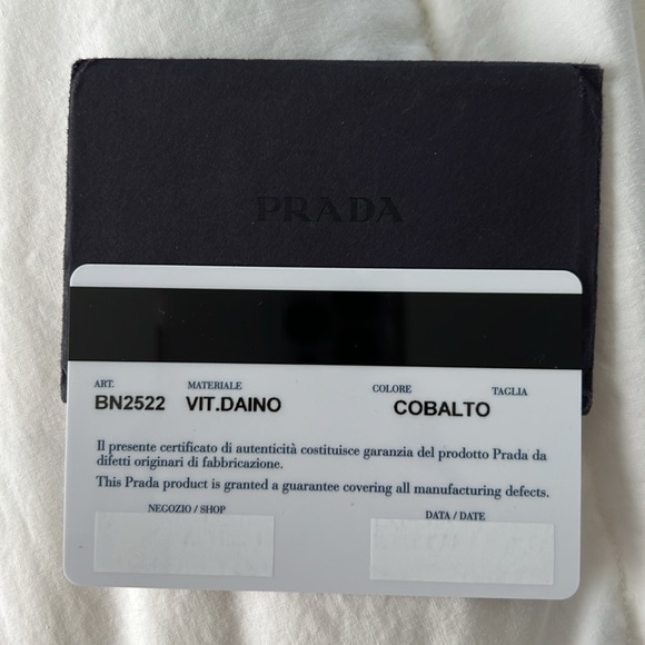 Prada BN2522 Vitello Daino Leather Cobalt - Picture 14 of 15